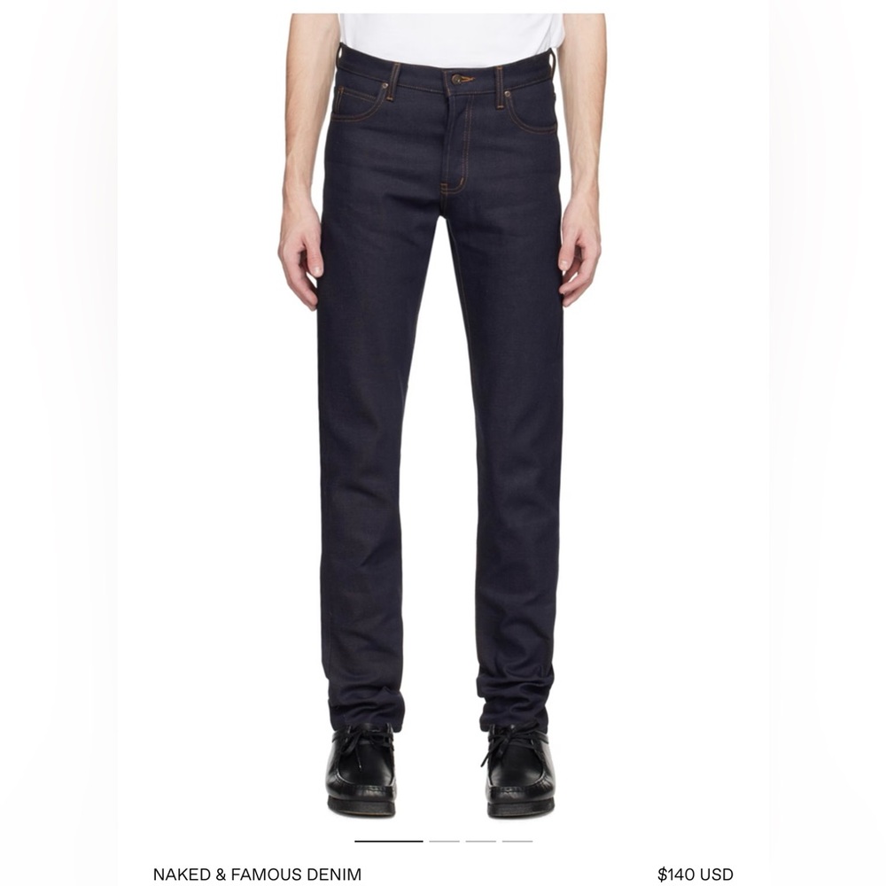Men’s Naked & Famous Raw Denim size 30